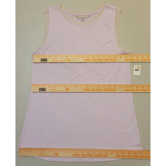 ATHLETA WOMEN'S BLUSH PINK T-SHIRT TOP TANK SIZE L #956 - Picture 6 of 9